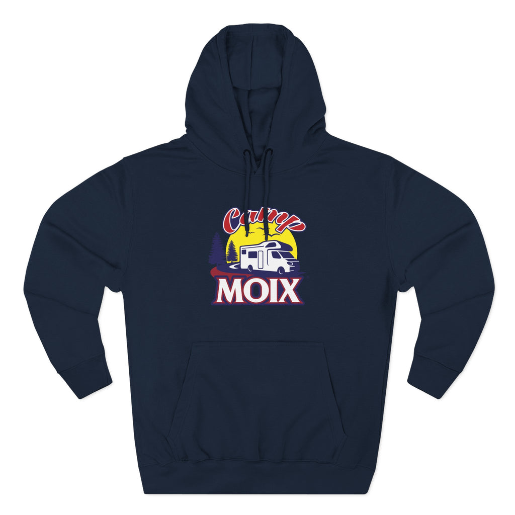 Camping Hoodie - 'Camp Moix' Retro RV Sunset Pullover