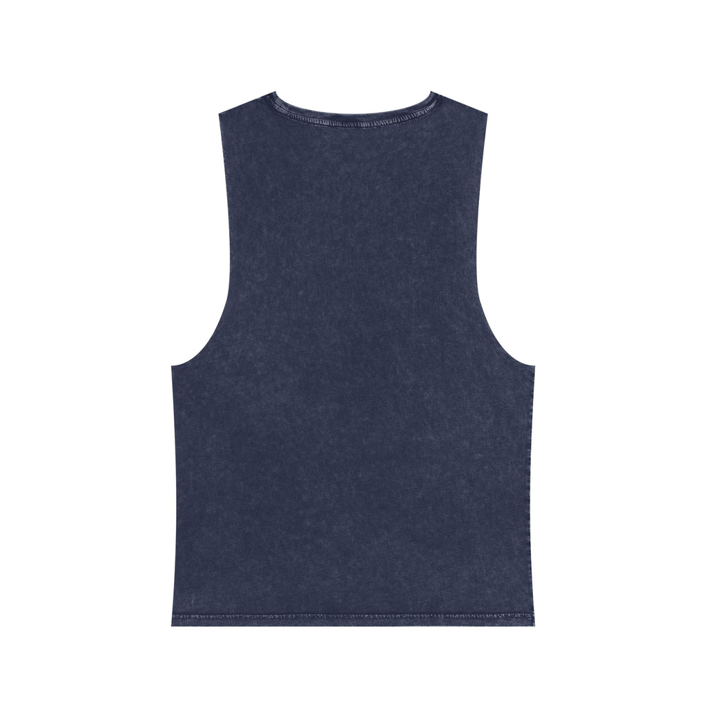 Retro RV Camping Tank Top — "Campy Moix" Stonewash Sleeveless Tee