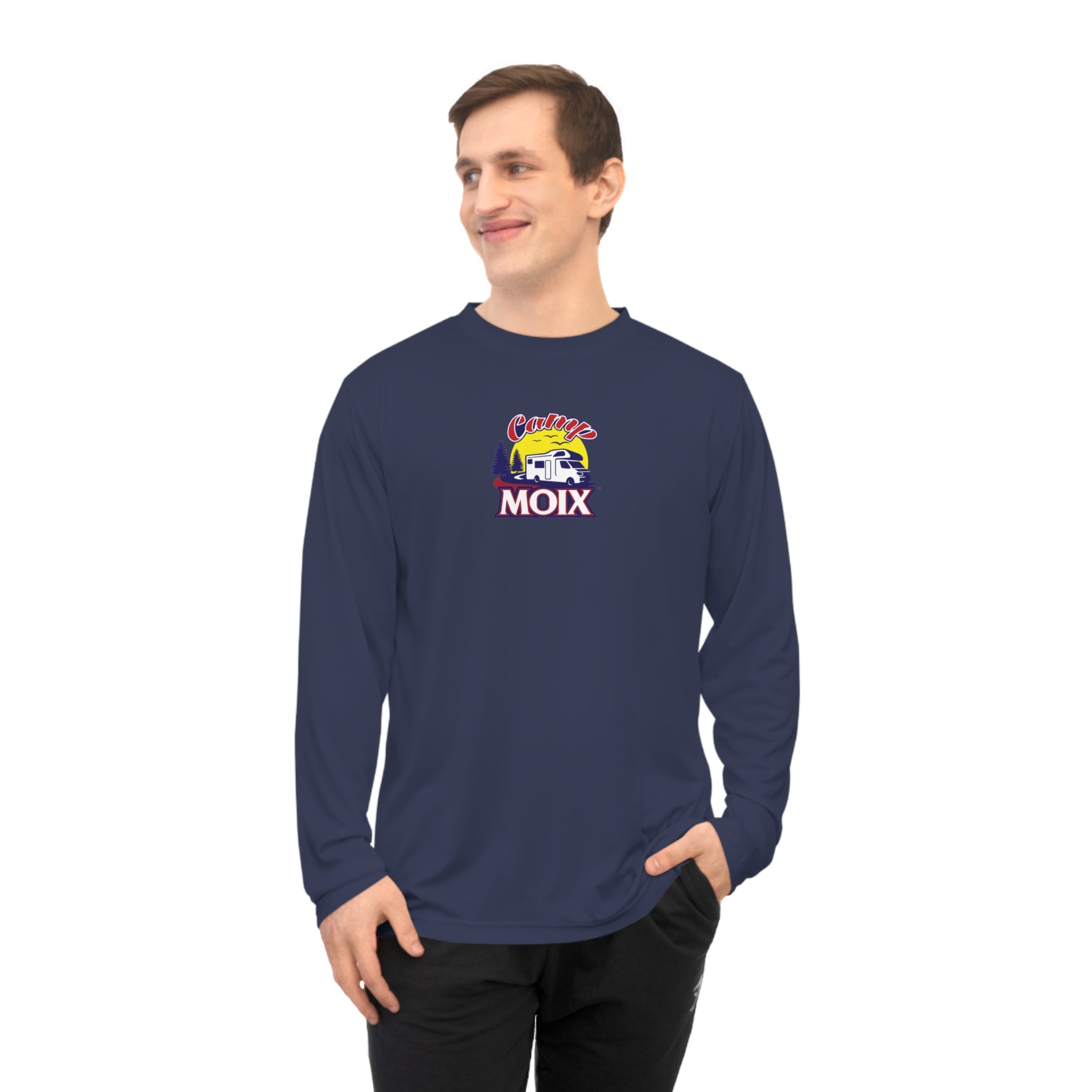 MOIX Retro Surf Logo Long Sleeve Performance Shirt