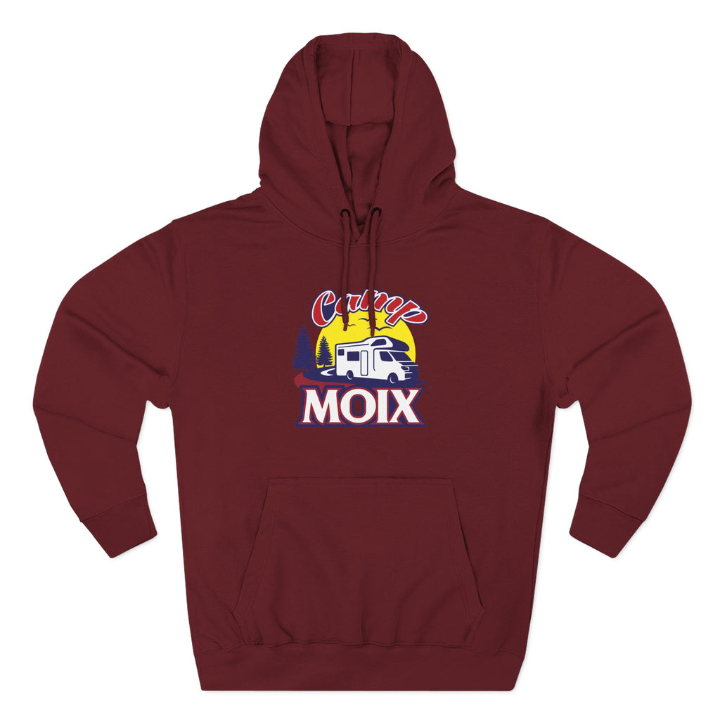 Camping Hoodie - 'Camp Moix' Retro RV Sunset Pullover