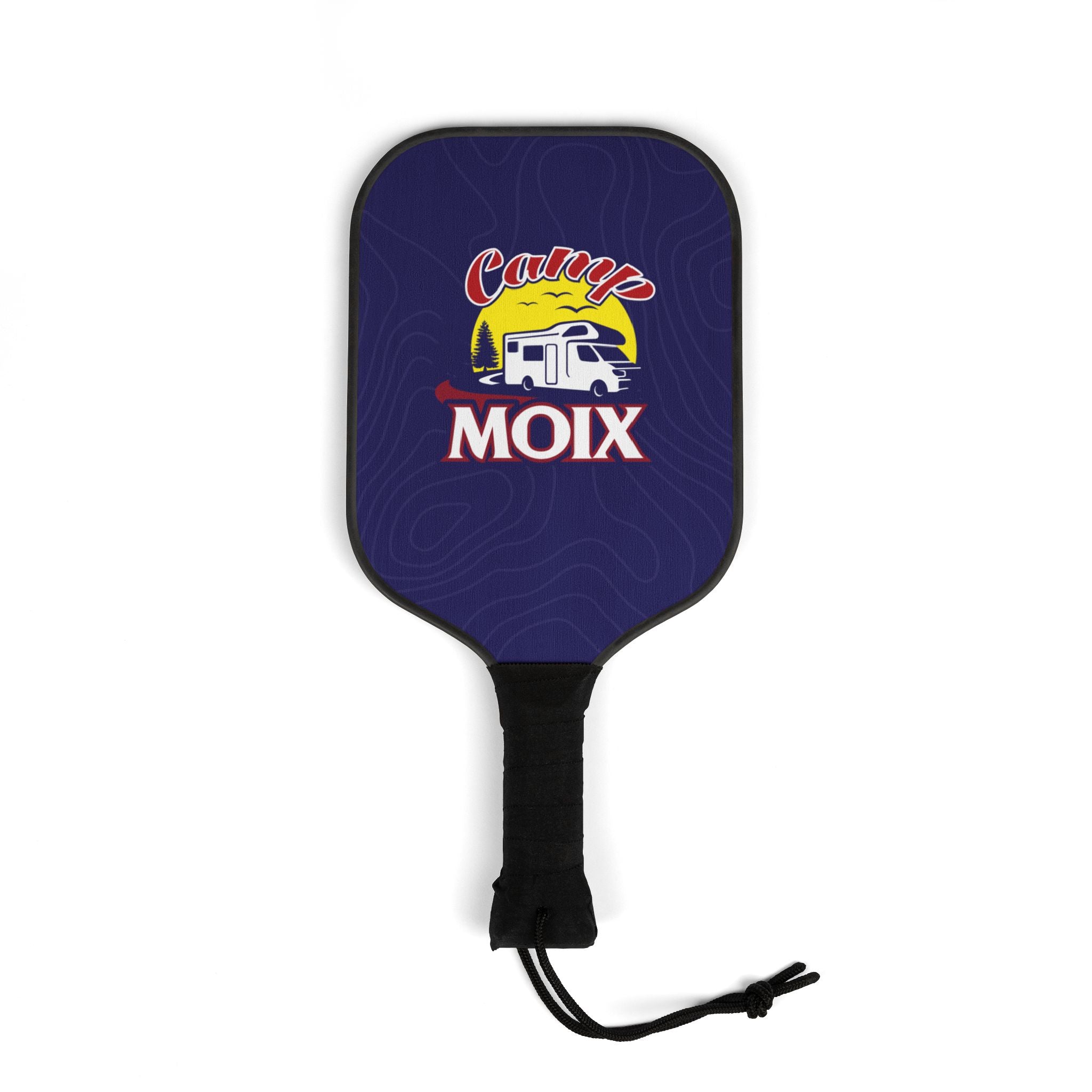 Camping Vibes Pickleball Paddles & Balls Set — 'Campy Moix' Retro RV Design