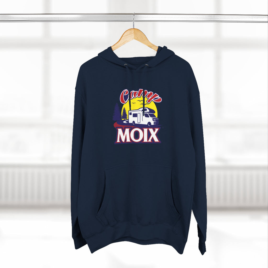 Camping Hoodie - 'Camp Moix' Retro RV Sunset Pullover