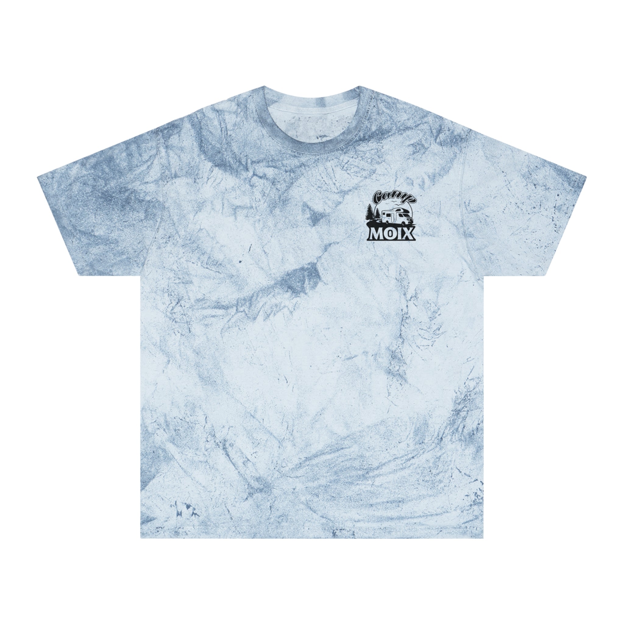 Tie-Dye T-Shirt — Vintage 'MOLX' Chest Logo, Washed Yellow Acid Wash Tee