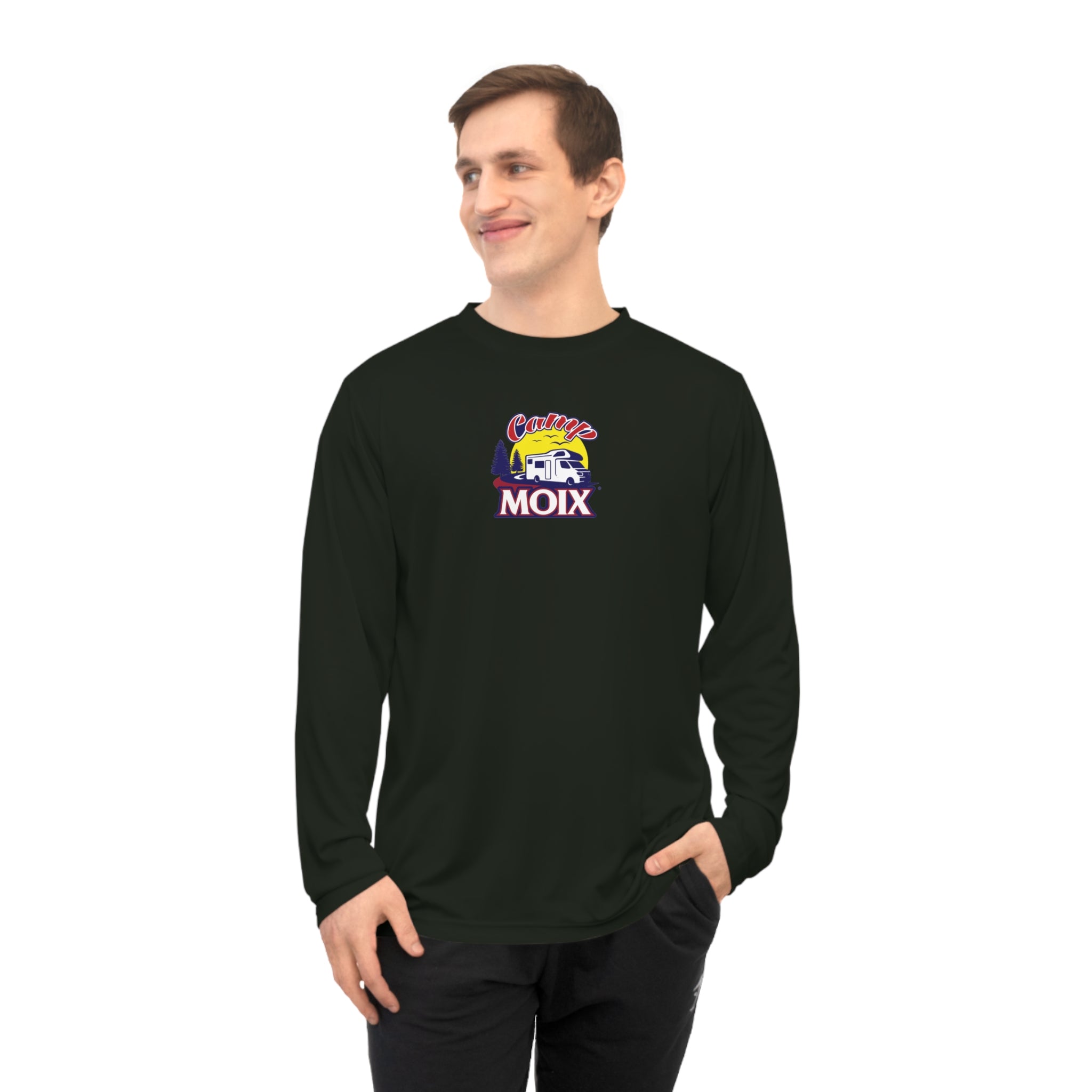 MOIX Retro Surf Logo Long Sleeve Performance Shirt