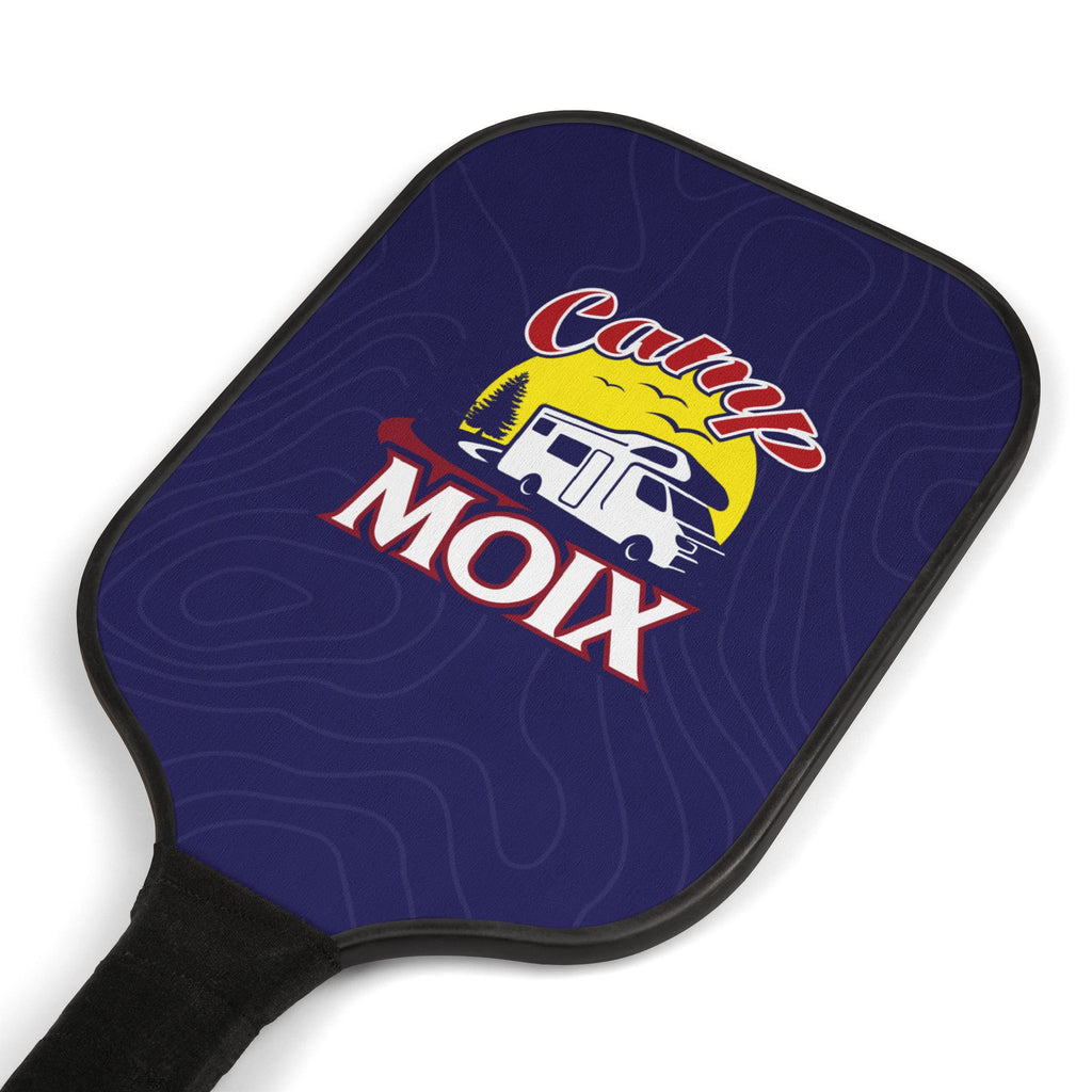 Camping Vibes Pickleball Paddles & Balls Set — 'Campy Moix' Retro RV Design