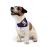 Pet Bandana Collar - Retro Camper 'Caliay MOIX' Dog Bandana Collar, Navy Adventure Style Accessory for Dogs & Cats
